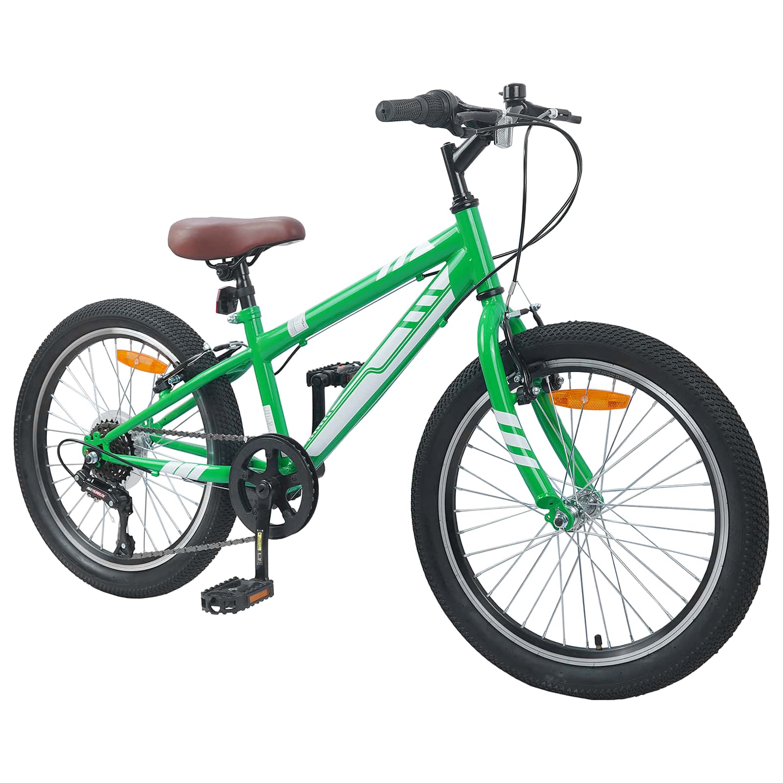 Vidaxl mountainbike 24 inch 6-speed voor 8-12 jaar oud groen