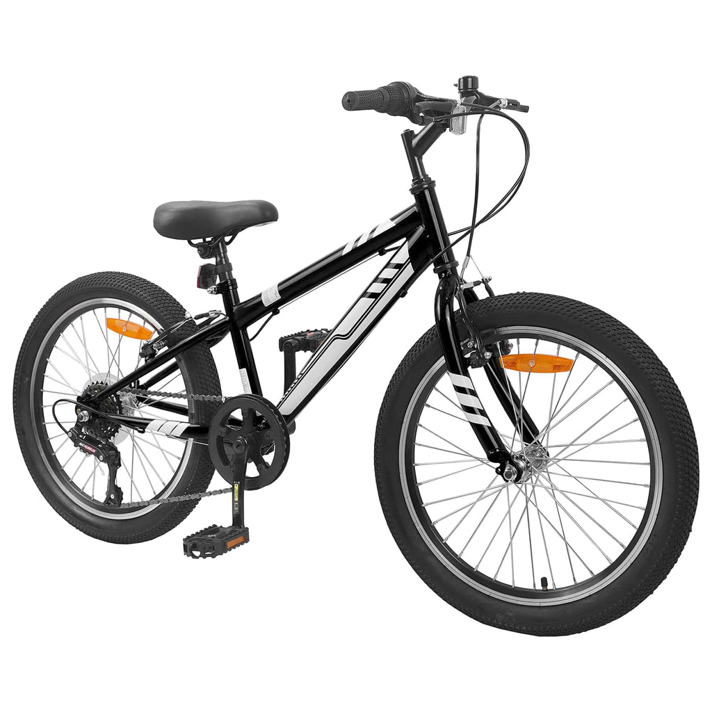 Vidaxl mountainbike 20 inch 6-speed voor 5-8 jaar oud zwart