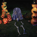 Vidaxl halloween skelet met gronds spikes wit 45,5 x 13 cm