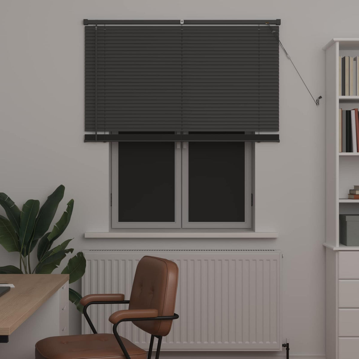 Vidaxl venetiaanse jaloezie zilvergrijs 150 x 120 cm 25 mm pvc