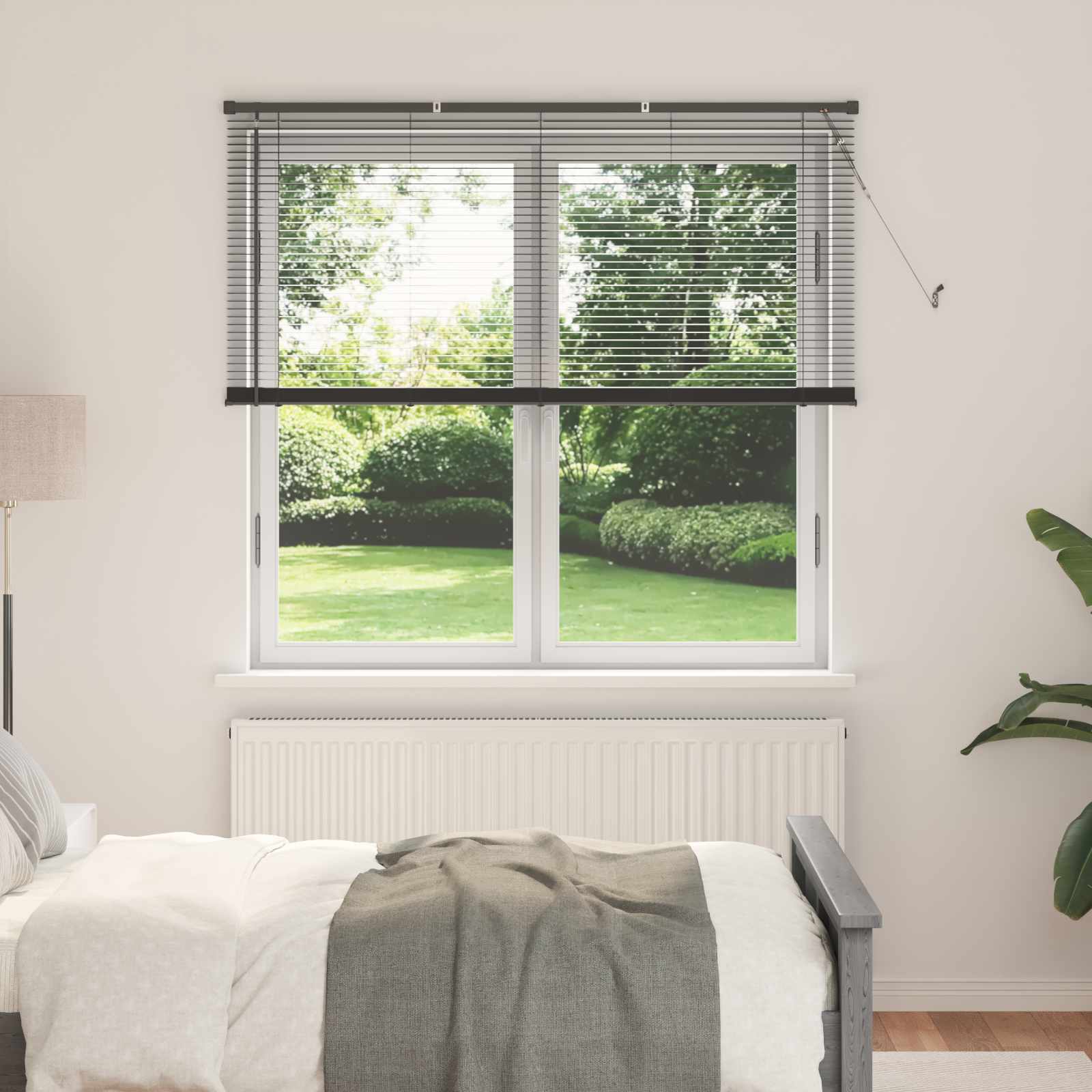 Vidaxl venetiaanse blind verstelbaar zilvergrijs 150 x 130 cm pvc