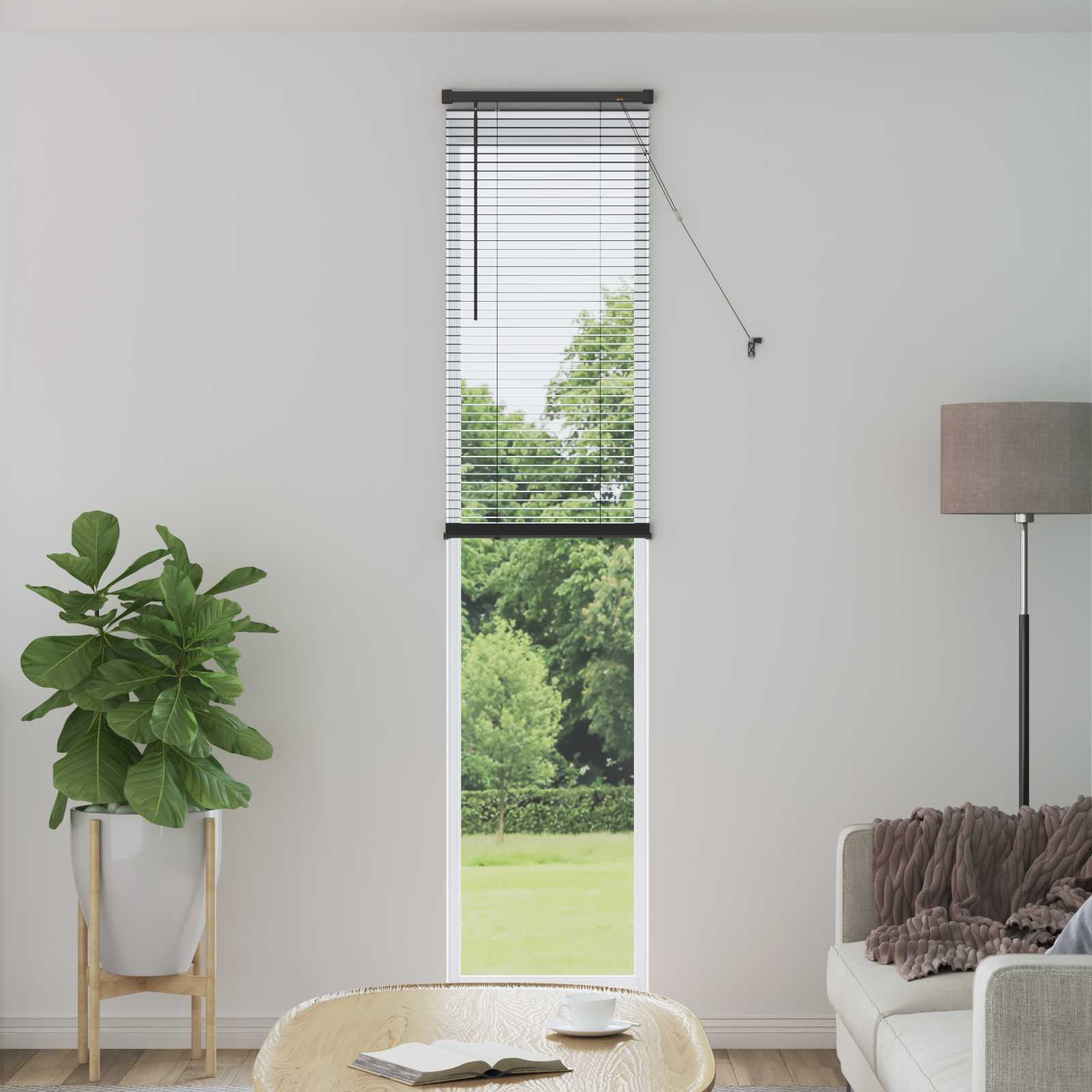 Vidaxl venetiaanse blind verstelbaar zilvergrijs 213 x 40 cm pvc