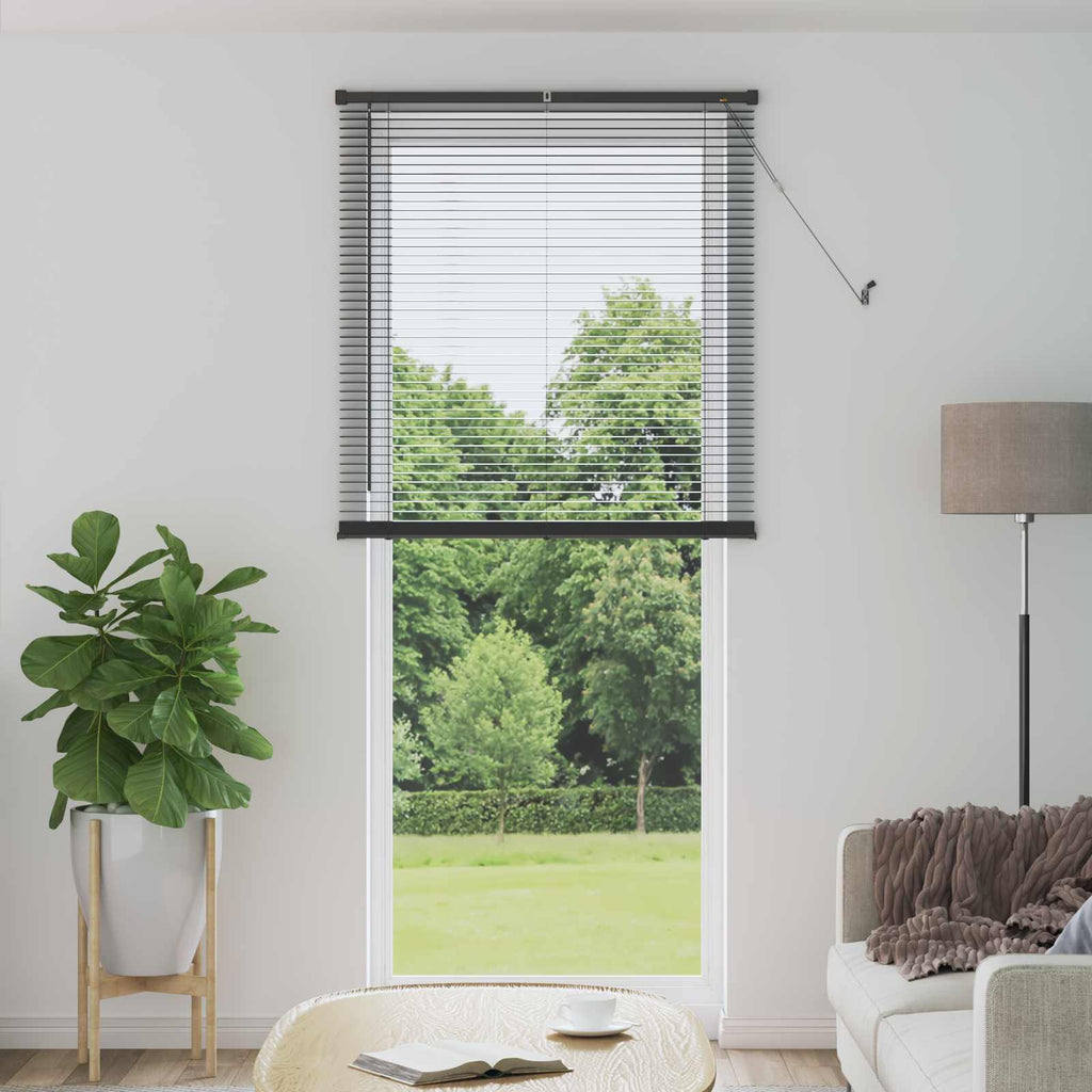 Vidaxl venetiaanse blind verstelbaar zilvergrijs 213 x 90 cm pvc