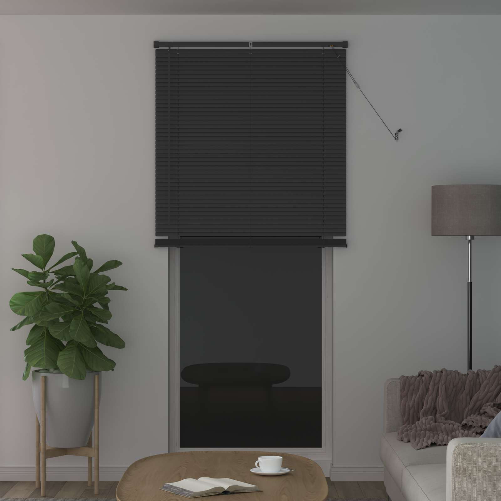 Vidaxl venetiaanse blind verstelbaar zilvergrijs 213 x 90 cm pvc