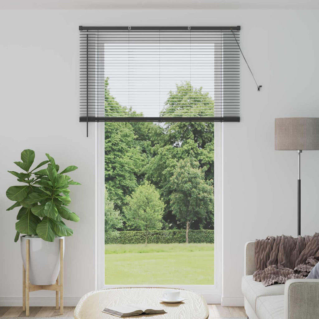Vidaxl venetiaanse blind verstelbaar zilvergrijs 213 x 130 cm pvc