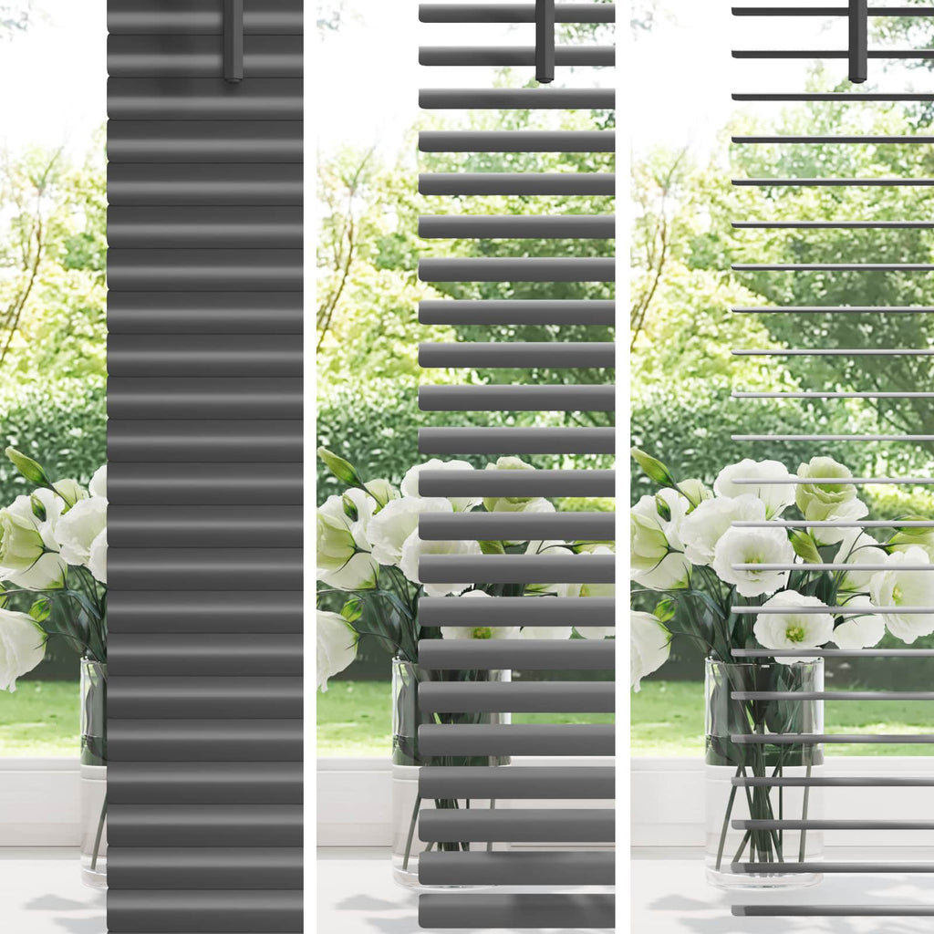 Vidaxl venetiaanse blind verstelbaar zilvergrijs 213 x 160 cm pvc