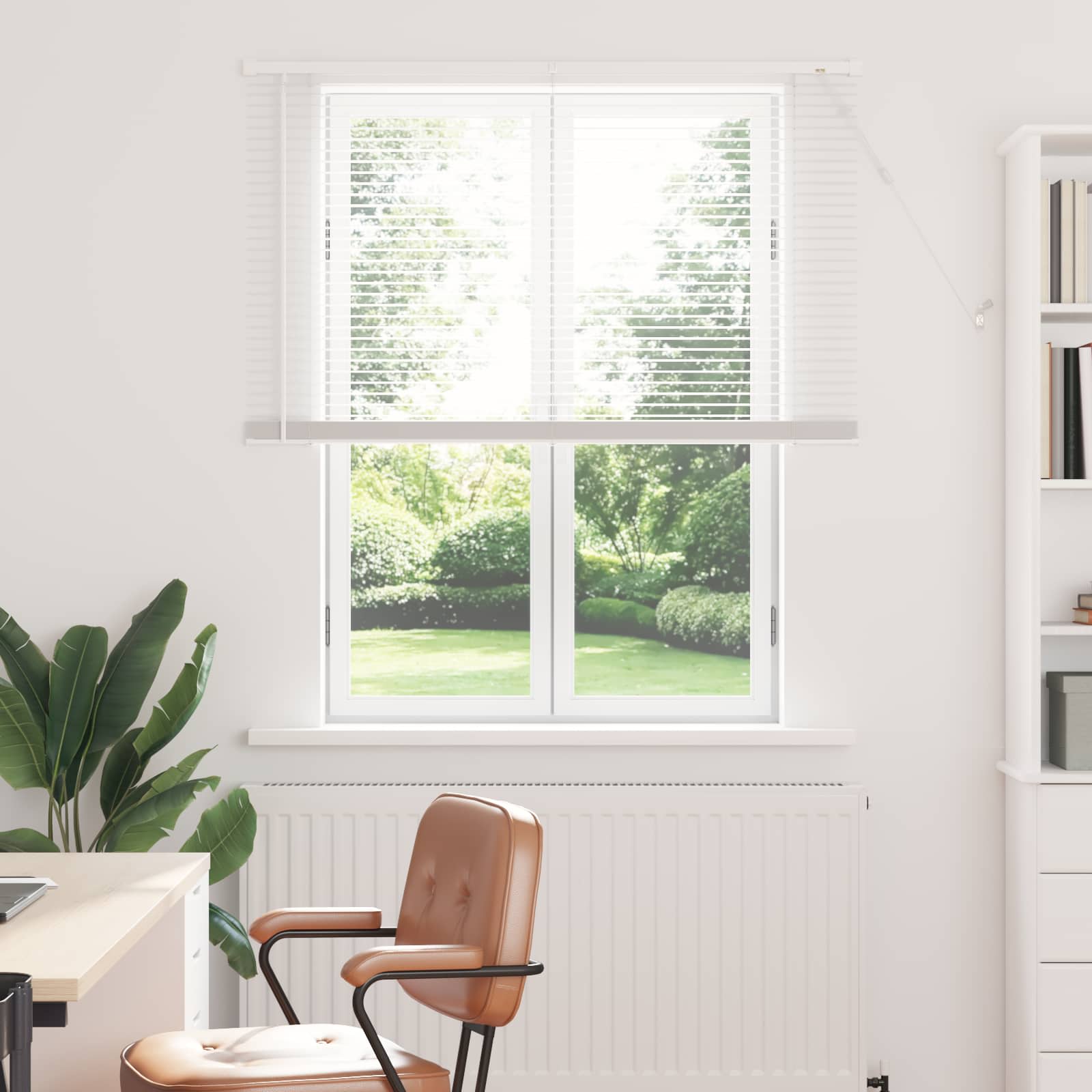Vidaxl venetiaanse blind verstelbaar wit 150 x 110 cm pvc