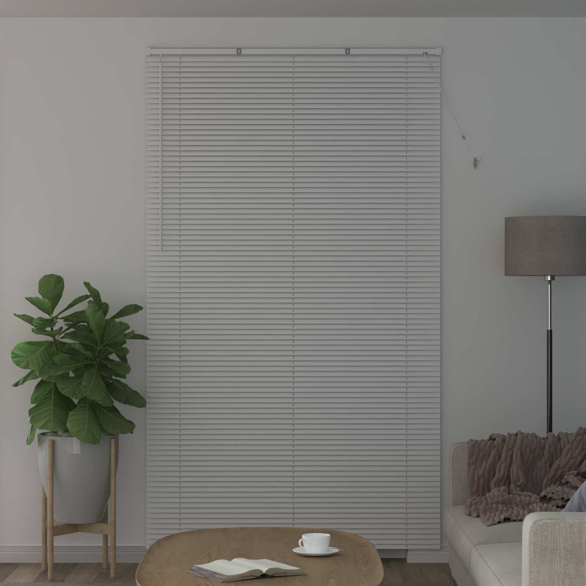 Vidaxl venetiaanse jaloezie wit 213 x 150 cm 25 mm pvc