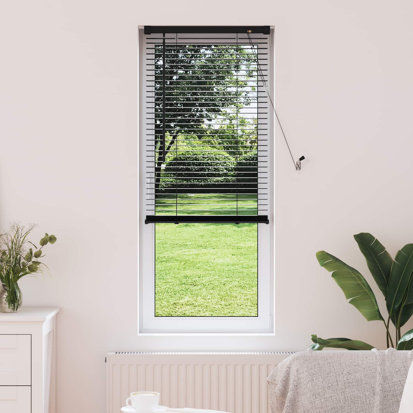 Vidaxl venetiaanse blind verstelbaar zwart 150 x 60 cm pvc