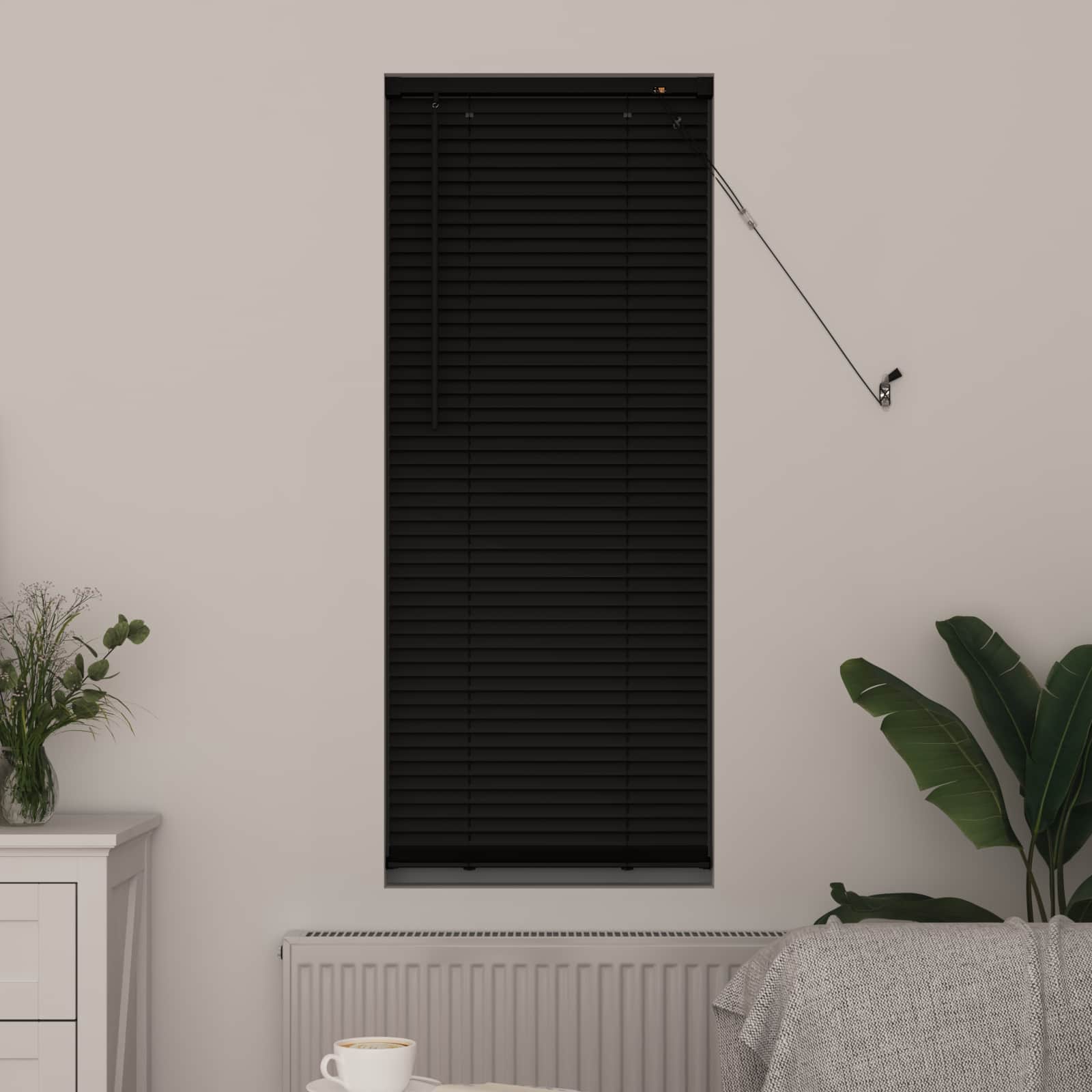 Vidaxl venetiaanse blind verstelbaar zwart 150 x 60 cm pvc
