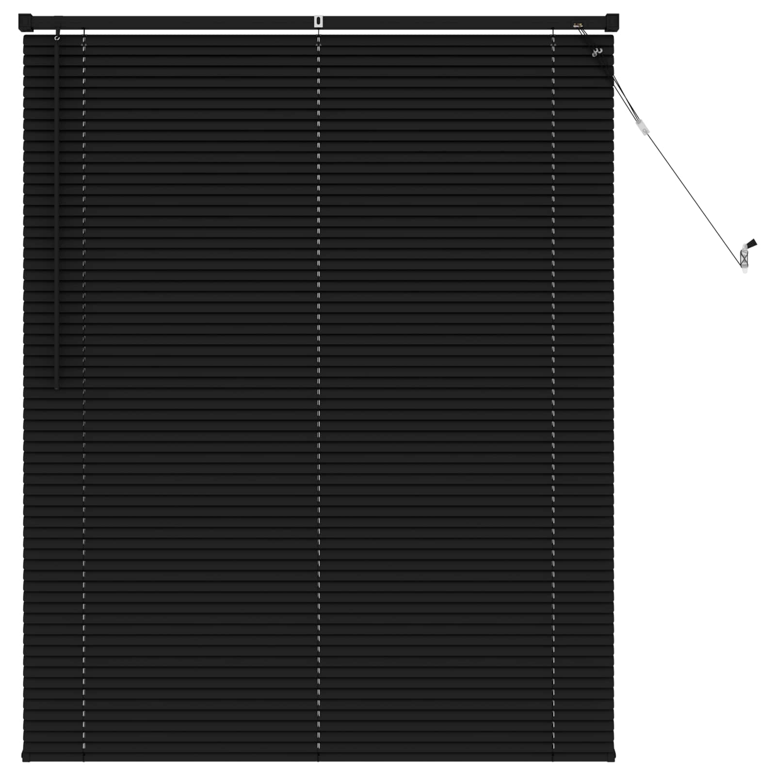 Vidaxl venetiaanse blind verstelbaar zwart 150 x 120 cm pvc