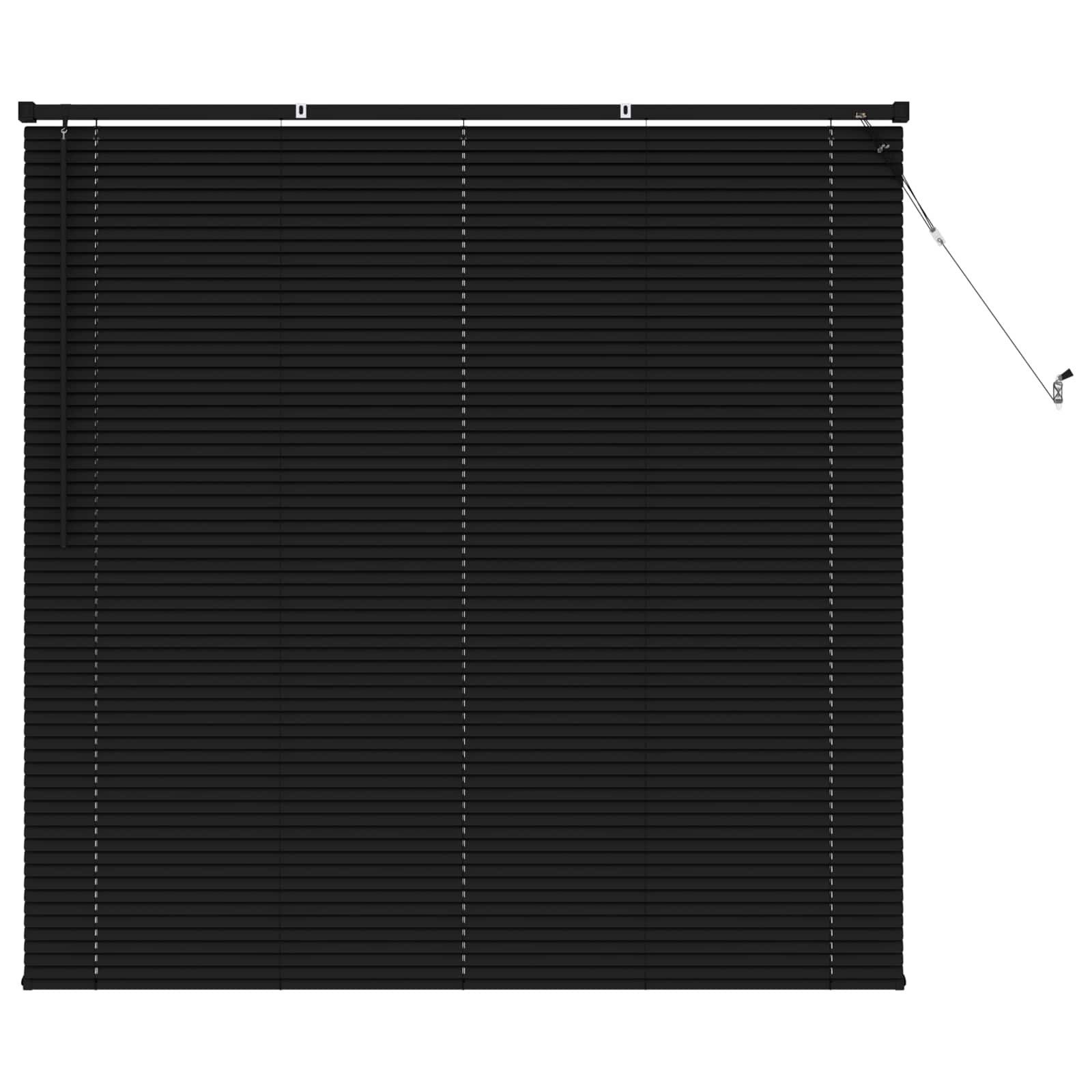 Vidaxl venetiaanse blind verstelbaar zwart 150 x 130 cm pvc