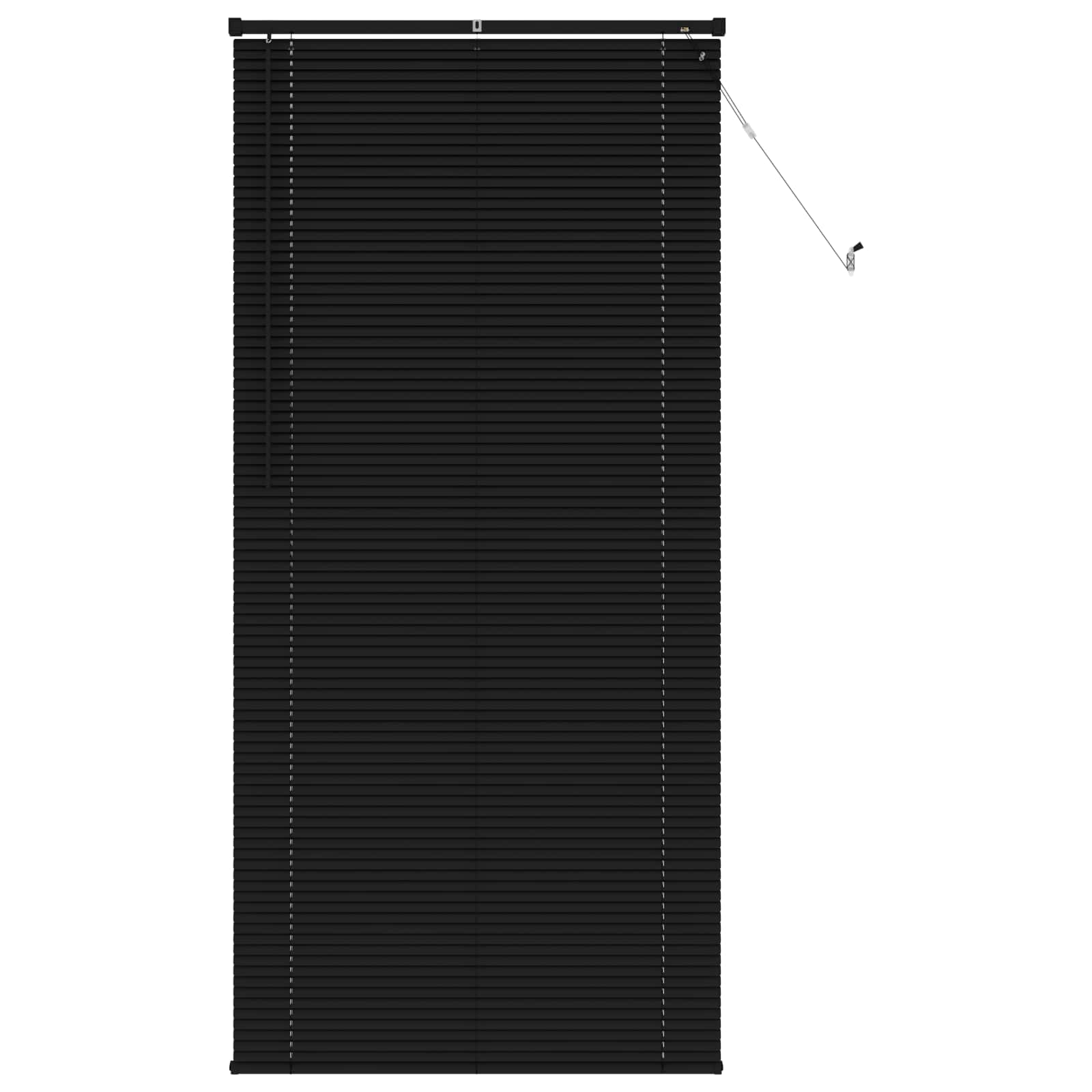 Vidaxl venetiaanse blind verstelbaar zwart 213 x 80 cm pvc