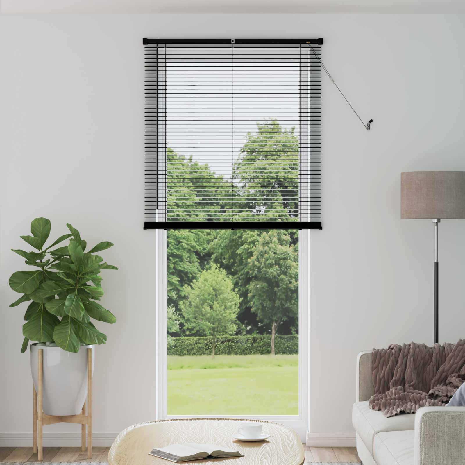 Vidaxl venetiaanse blind verstelbaar zwart 213 x 100 cm pvc