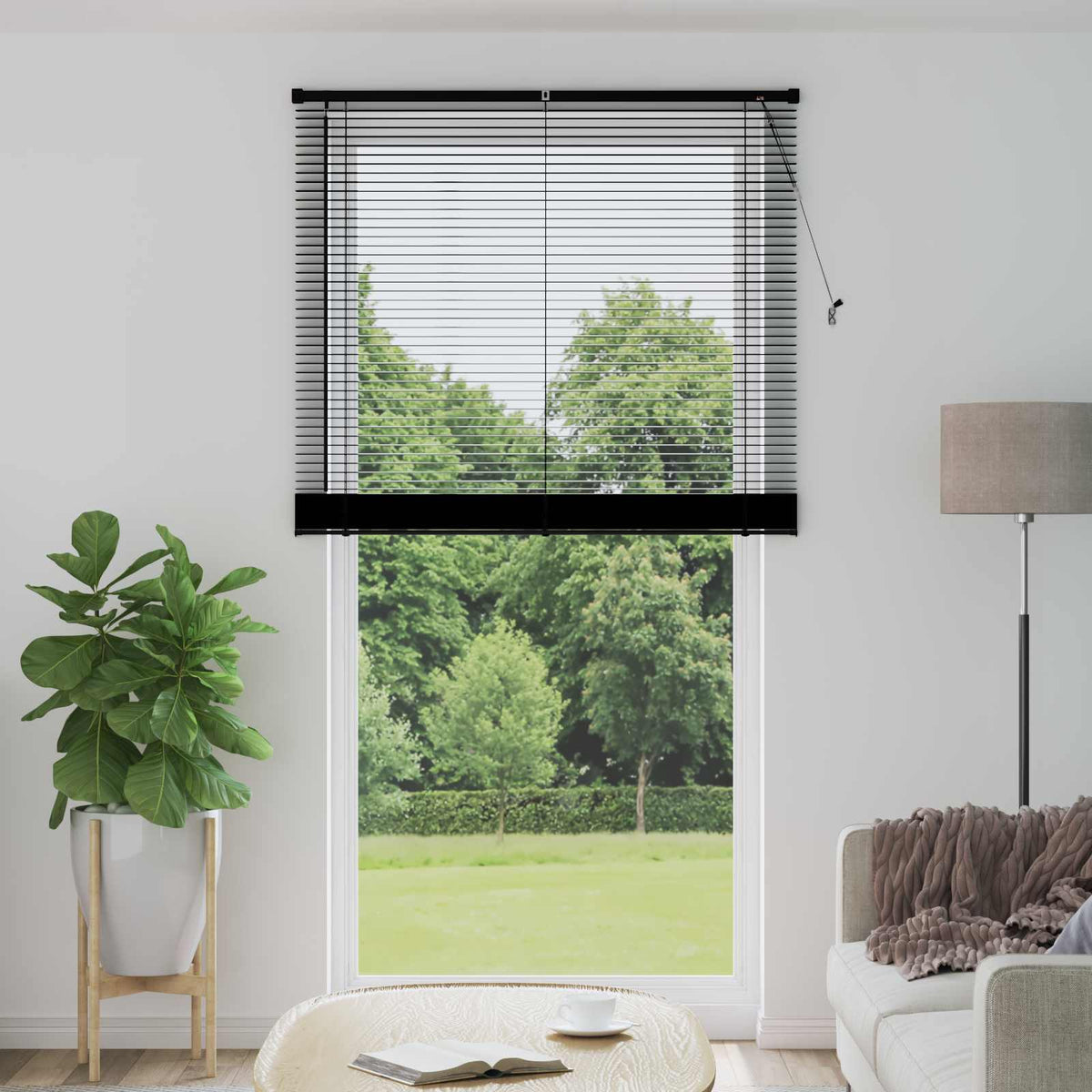 Vidaxl venetiaanse jaloezie zwart 213 x 110 cm 25 mm pvc