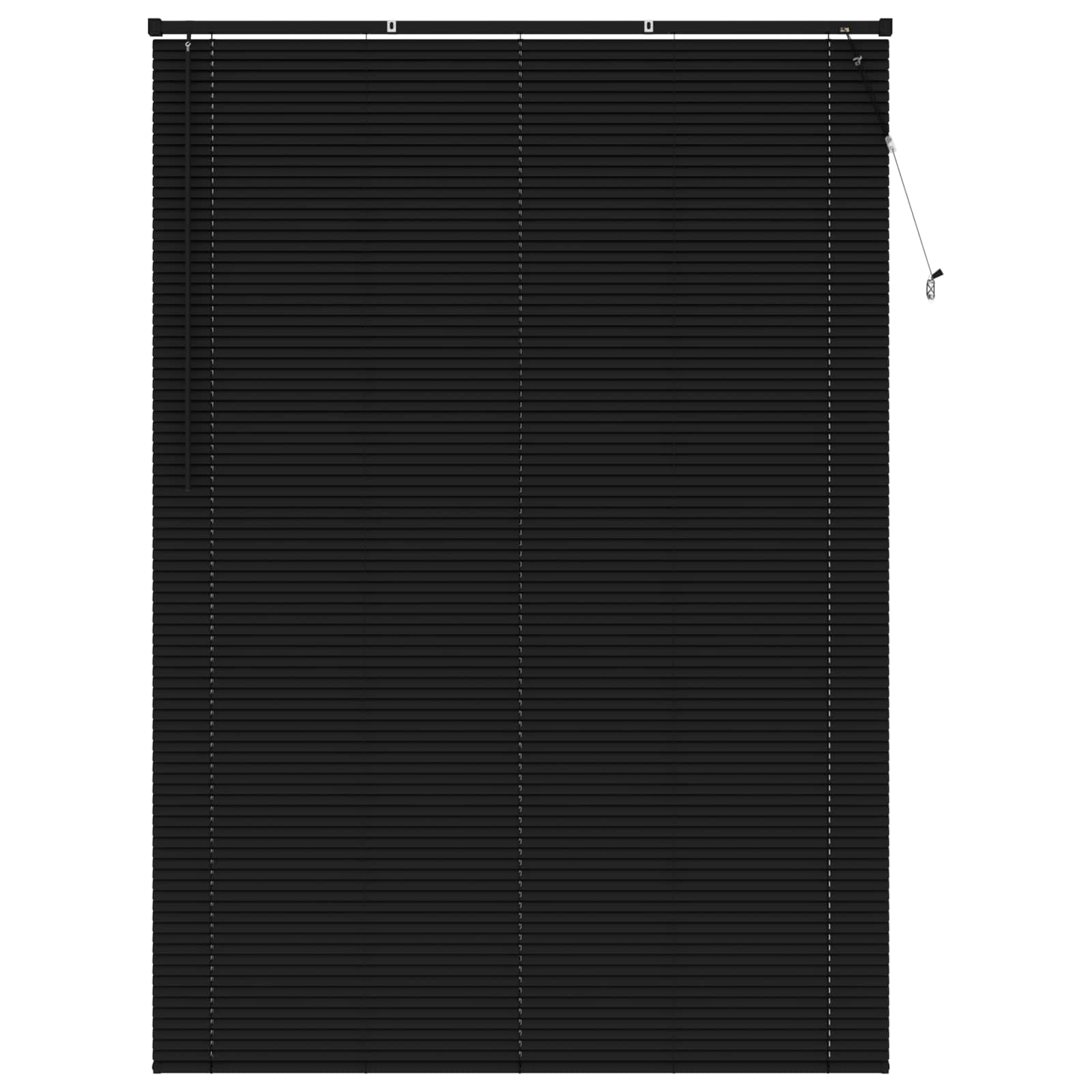 Vidaxl venetiaanse blind verstelbaar zwart 213 x 130 cm pvc