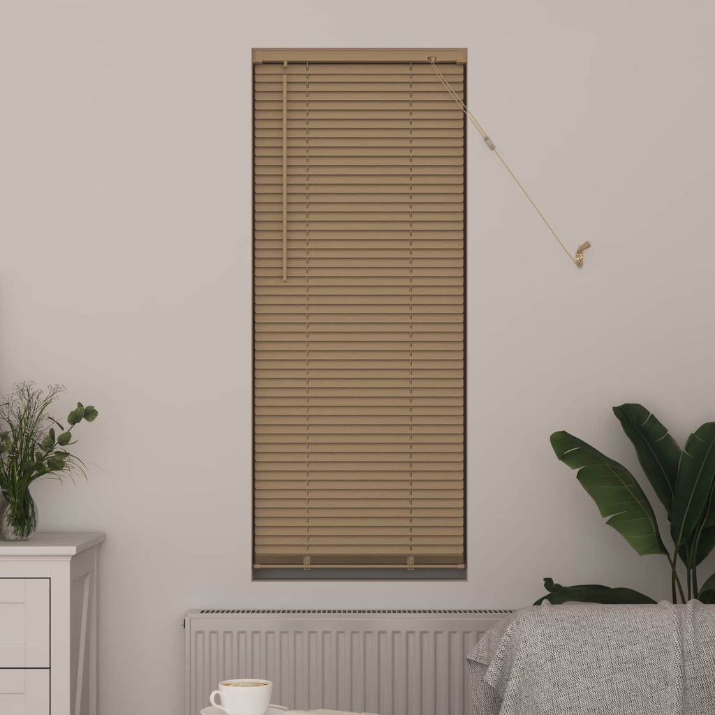 Vidaxl venetiaanse blind lichtbruin met patroon 150 x 40 cm pvc