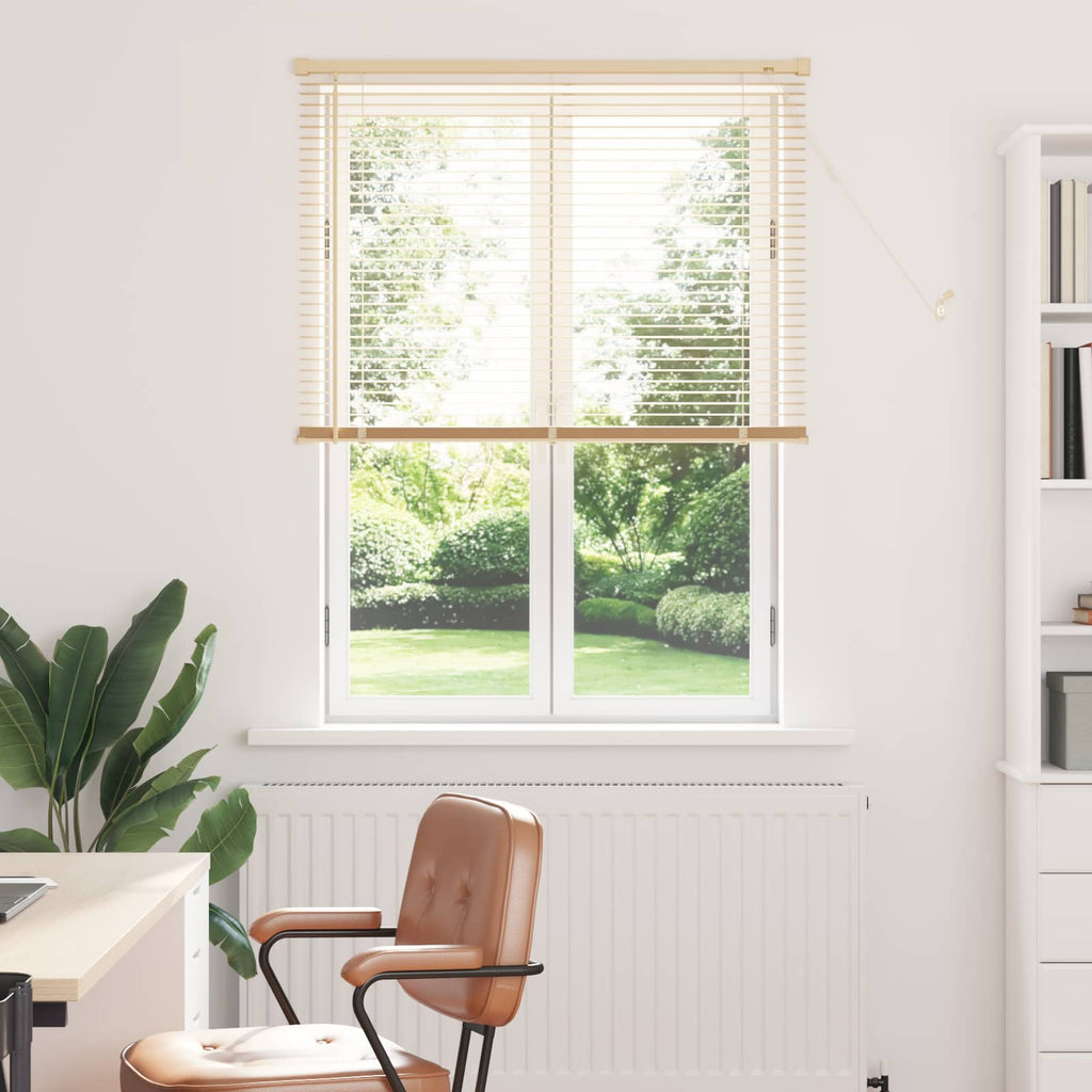 Vidaxl venetiaanse blind lichtbruin met patroon 150 x 100 cm pvc