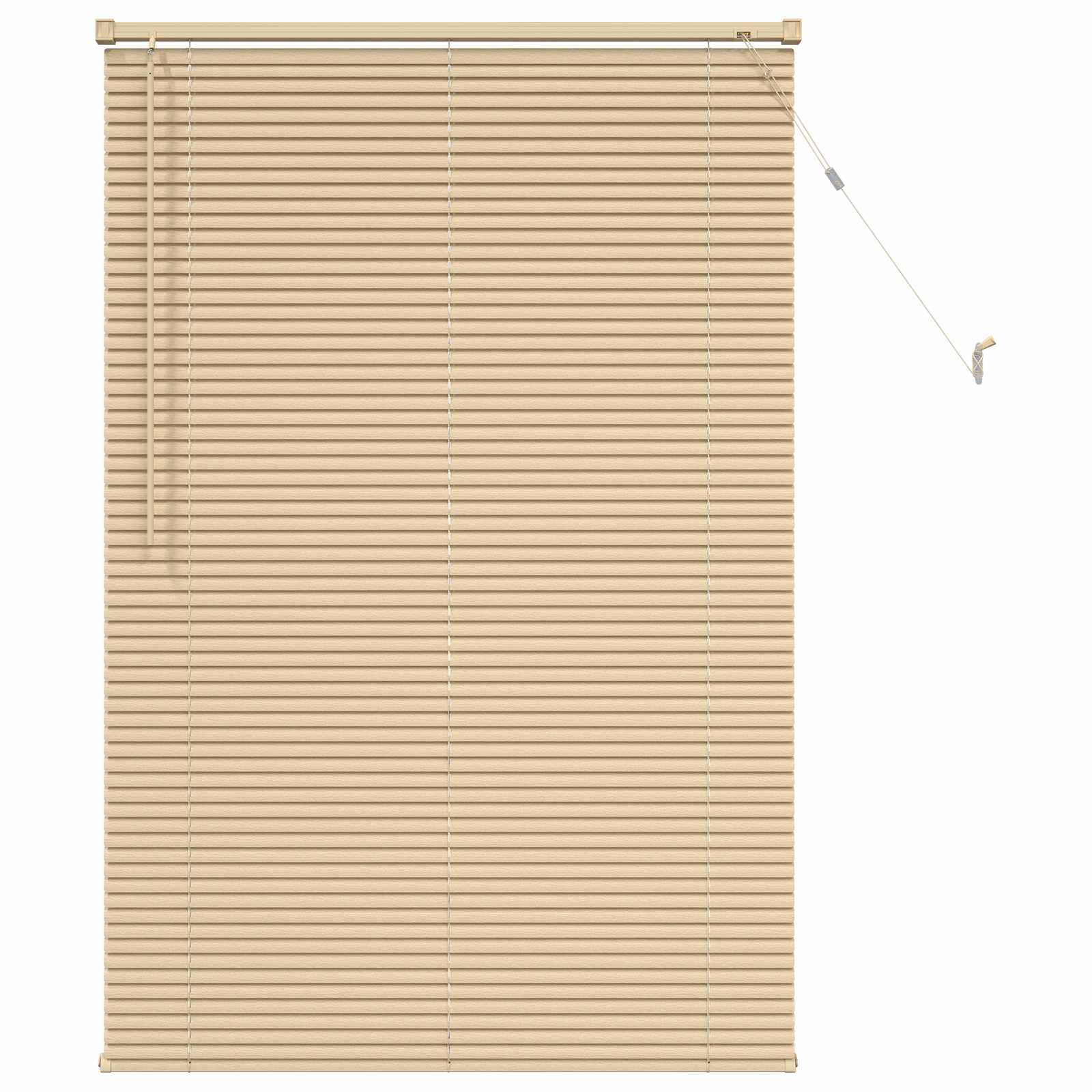 Vidaxl venetiaanse blind lichtbruin met patroon 150 x 100 cm pvc