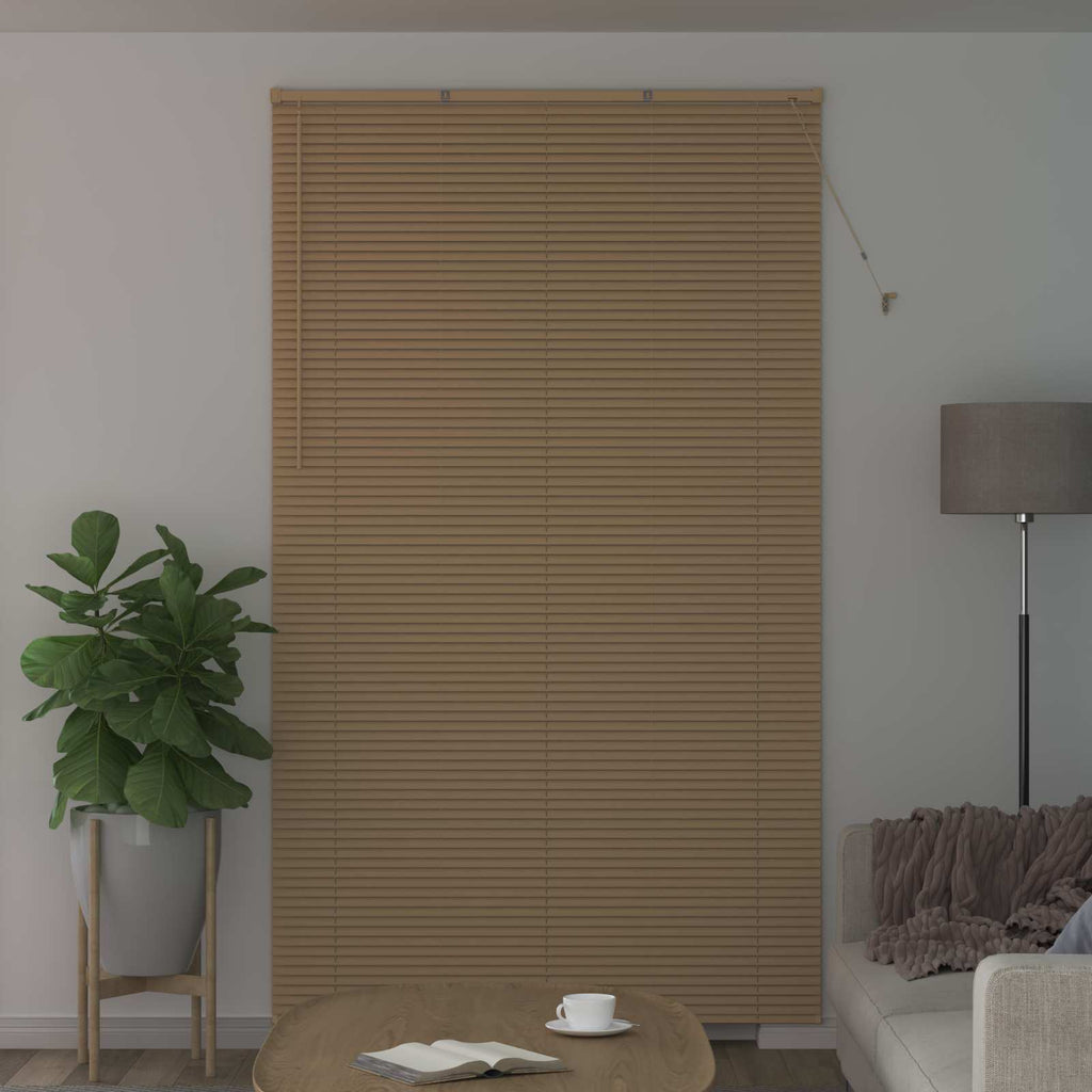 Vidaxl venetiaanse jaloezie lichtbruin met patroon 213 x 130 cm 25 mm