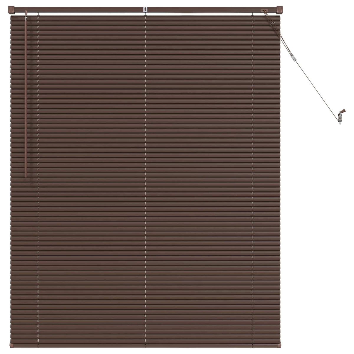 Vidaxl venetiaanse jaloezie donkerbruin met patroon 150 x 110 cm 25 mm
