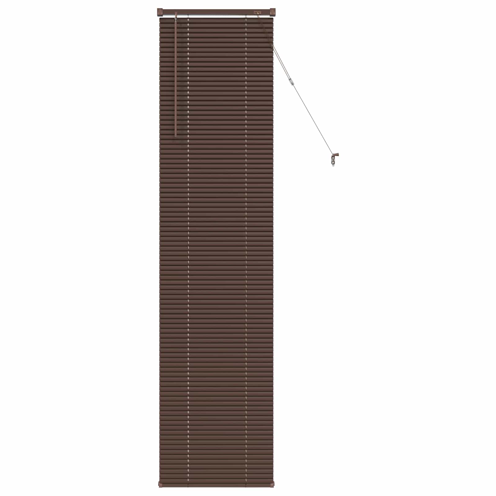 Vidaxl venetiaanse blind donkerbruin met patroon 213 x 40 cm pvc