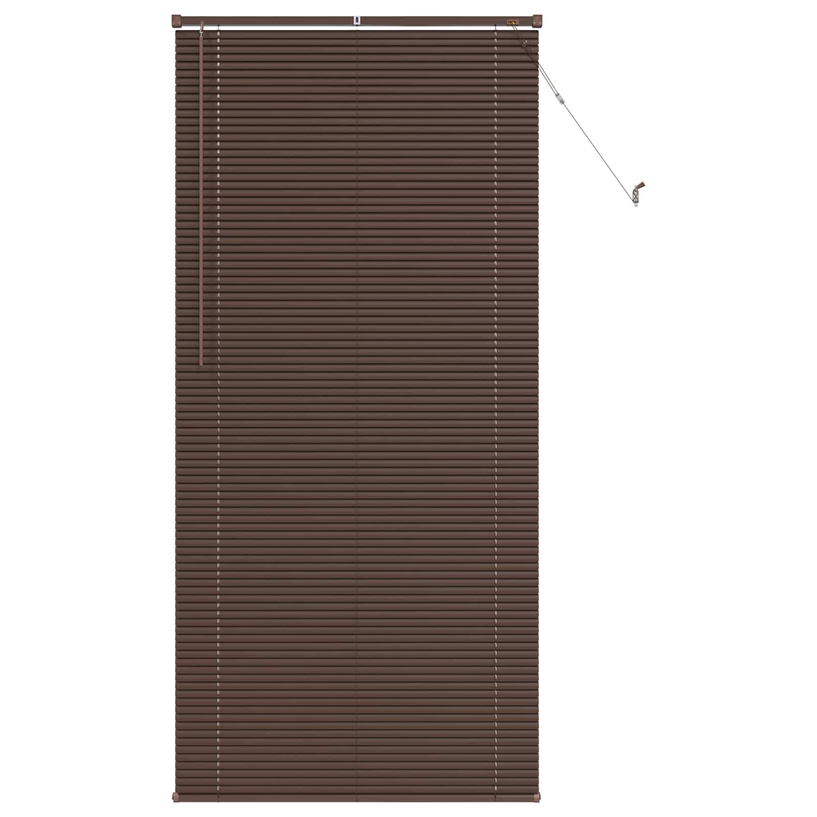 Vidaxl venetiaanse blind donkerbruin met patroon 213 x 70 cm pvc