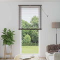 Vidaxl venetiaanse blind donkerbruin met patroon 213 x 100 cm pvc