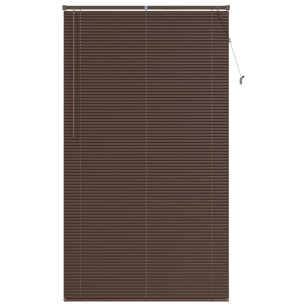 Vidaxl venetiaanse blind donkerbruin met patroon 213 x 120 cm pvc
