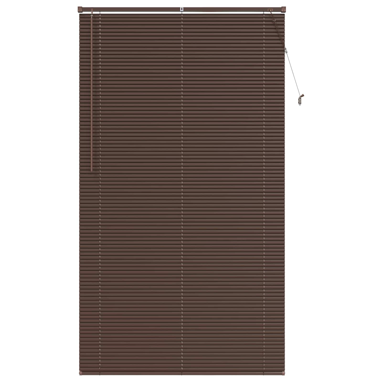 Vidaxl venetiaanse blind donkerbruin met patroon 213 x 120 cm pvc