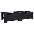 Vidaxl wasmachine pedestal 2 pcs zwart 127 x 54,5 x 32,5 cm staal