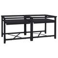 Vidaxl wasmachine pedestal 2 pcs zwart 120 x 56 x 52 cm staal