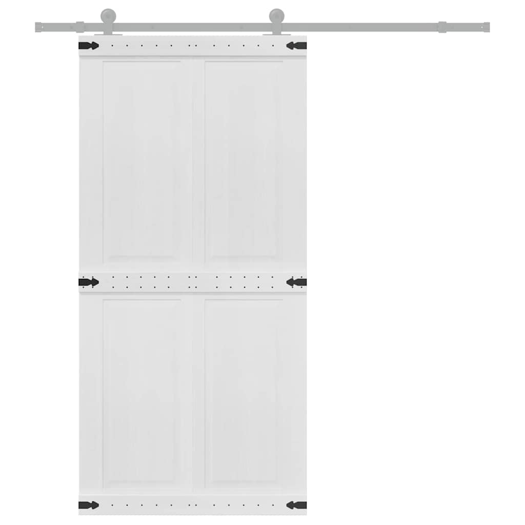 Vidaxl deur corona wit 100 x 210 cm bewerkt hout