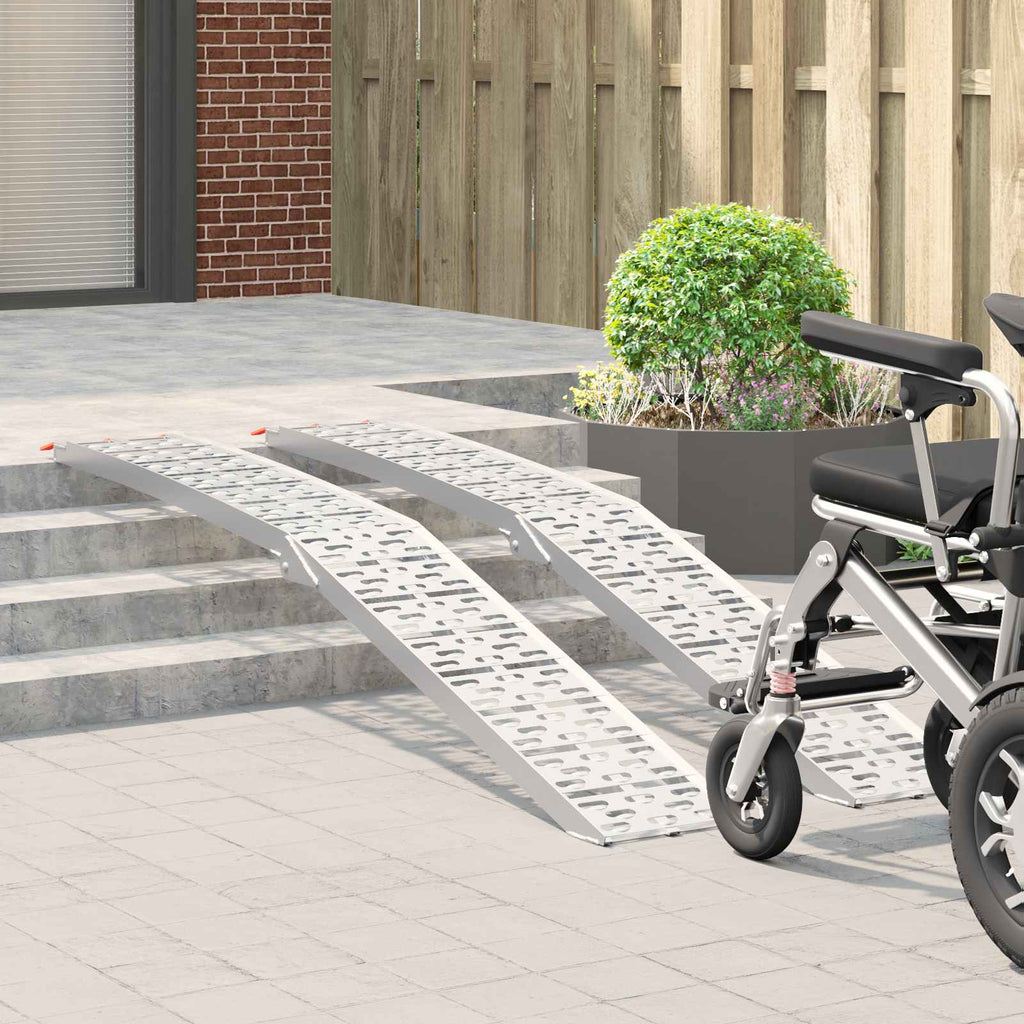 Vidaxl opvouwbare motoroprijplaat 340 kg per oprijplaat 2 stuks