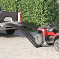 Vidaxl motorcycle ramp 680 kg 2 pcs zwart 222 x 28 x 5 cm aluminium