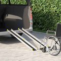 Vidaxl oprit voor rolstoelen 270 kg 2 st zwart 270 kg per zitplaats