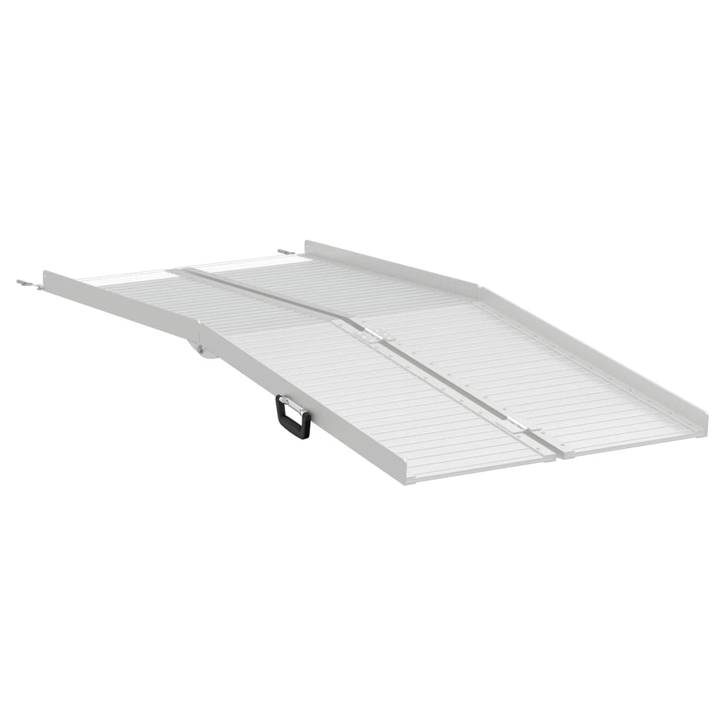 Vidaxl rolstoelhelling 270 kg zilver 92 x 73 x 5 cm aluminium