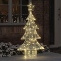 Vidaxl kerstboom met 160 led warmwit 150 cm acryl