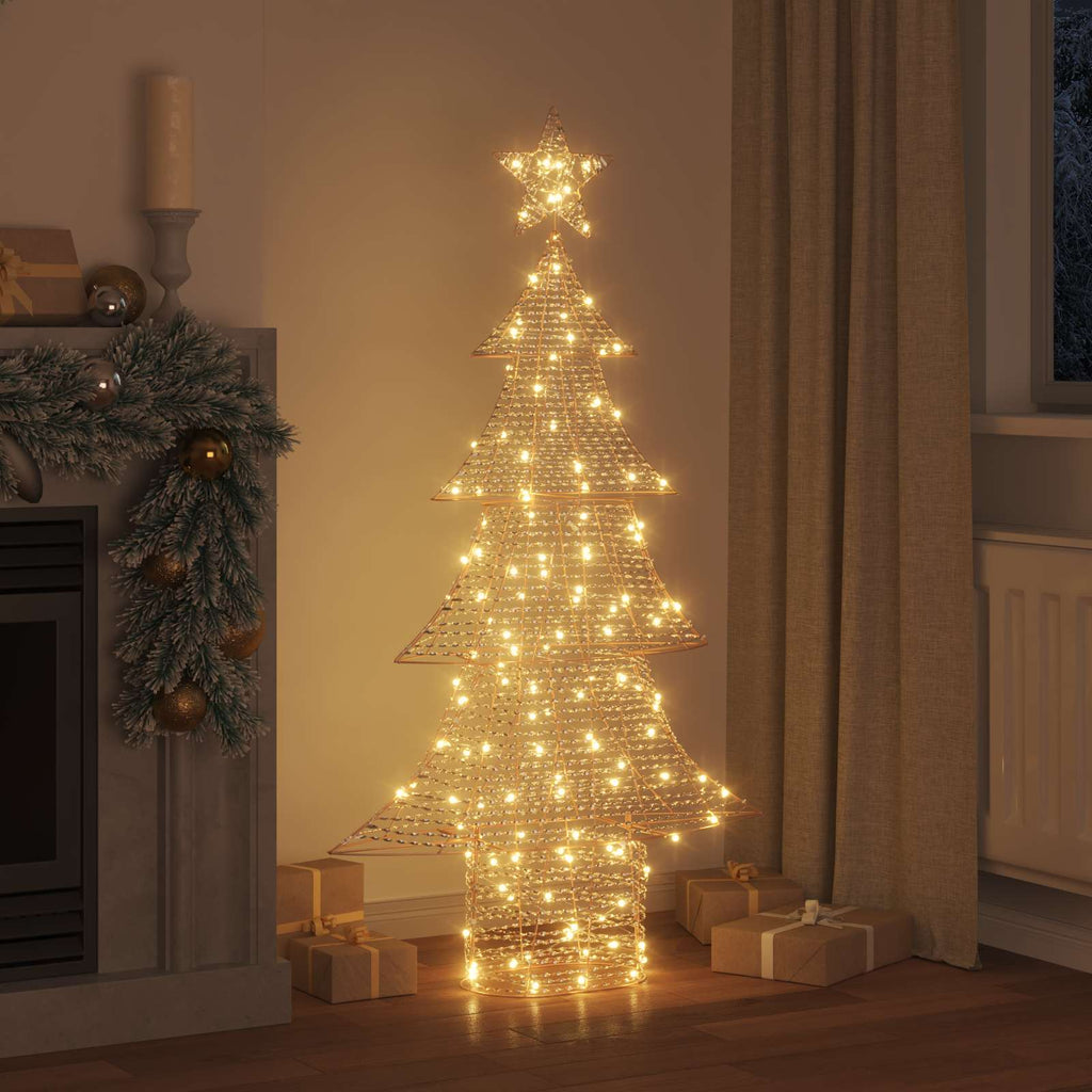Vidaxl kerstboom met 160 led warmwit 151 cm pet