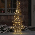 Vidaxl kerstboom met 160 led warmwit 150 cm rattan