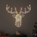Vidaxl hertenkop 140 led's kleurrijk 68 x 36,5 x 62,5 cm acryl
