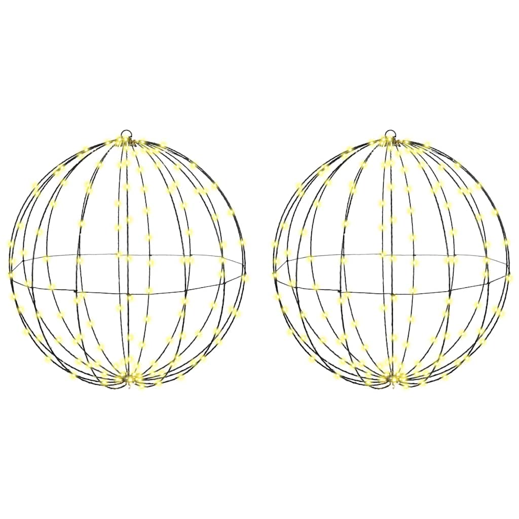 Vidaxl kerst finial licht 2 st 384 led's warmwit 60 x 60 x 62 cm
