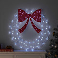 Vidaxl krans koudwit 76 x 76 x 8,5 cm acryl 60 led's