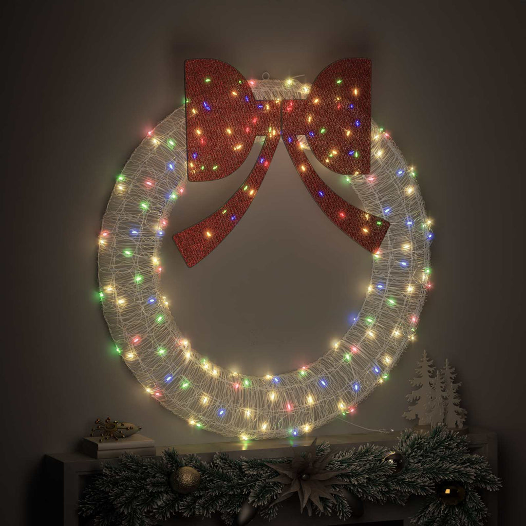 Vidaxl krans 150 led's multikleur 120 cm acryl