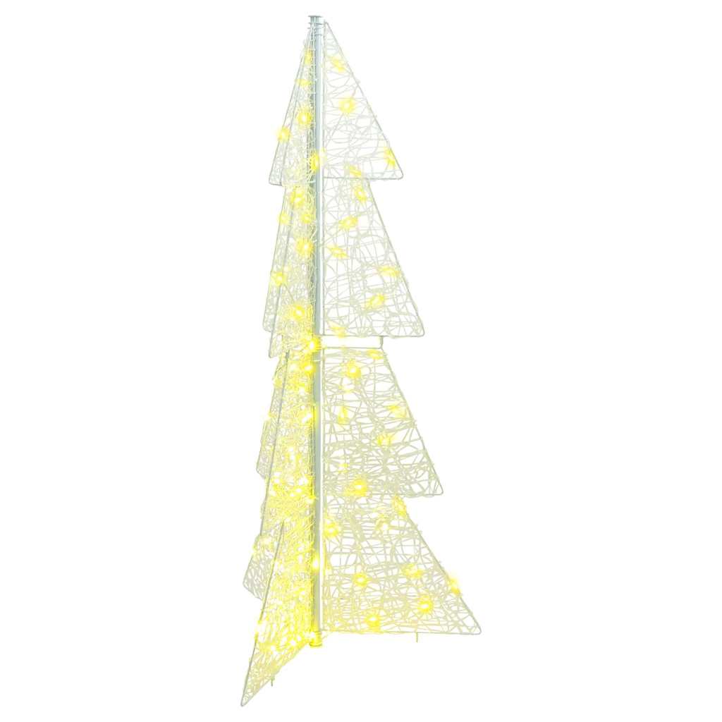 Vidaxl kerstboom met 100 led warmwit 120 cm acryl