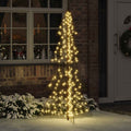 Vidaxl kerstboom met 240 led warmwit 180 cm pet
