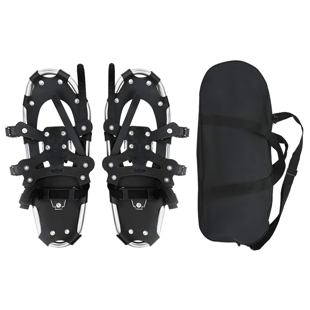 Vidaxl 3 in 1 sneeuwschoenen zilver en zwart 53,5 x 21 cm