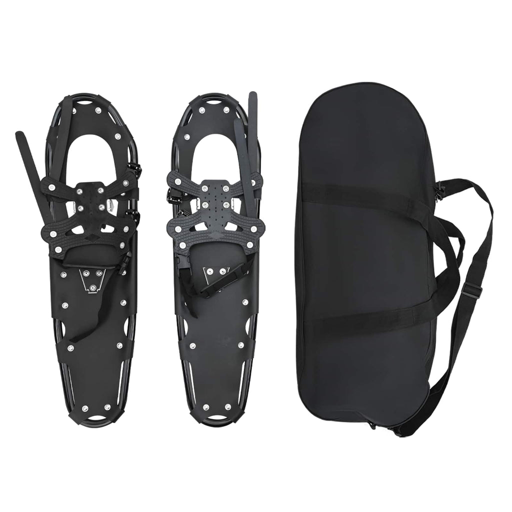 Vidaxl 3 in 1 sneeuwschoenen zwart 30 inches aluminium en hdpe