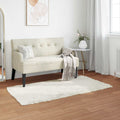 Vidaxl tapijt van imitatie tafalla wit 60 x 110 cm polyester