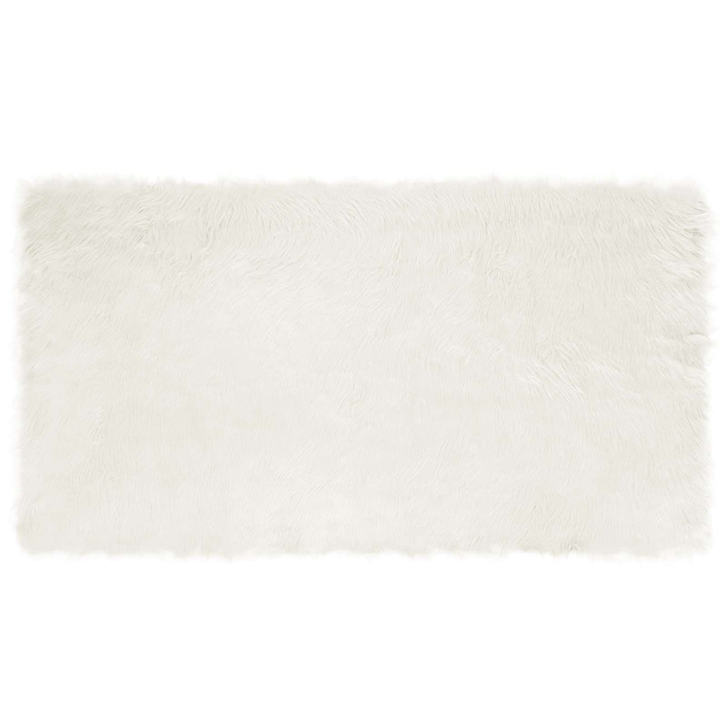 Vidaxl nep schapenvacht tapijt tafalla wit 60 x 110 cm polyester